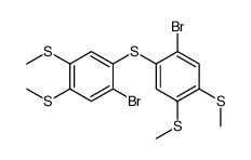 1-bromo-2-[2-bromo-4,5-bis(methylsulfanyl)phenyl]sulfanyl-4,5-bis(methylsulfanyl)benzene Structure
