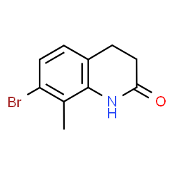 7-溴-8-甲基-3,4-二氢喹啉-2(1H)-酮结构式