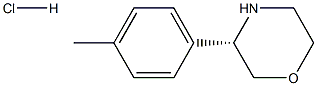 (S)-3-(对甲苯基)吗啉盐酸盐结构式