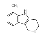 6-methyl-1,3,4,5-tetrahydrothiopyrano[4,3-b]indole Structure