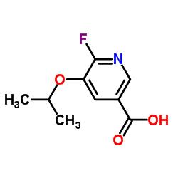 6-Fluoro-5-isopropoxynicotinic acid结构式