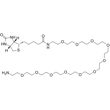 Biotin-PEG11-amine Structure