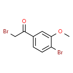 2-溴-1-(4-溴-3-甲氧基苯基)乙酮结构式