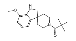 1-(7-methoxyspiro[indoline-3,4'-piperidine]-1'-yl)-2,2-dimethylpropan-1-one Structure