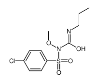 1-(4-chlorophenyl)sulfonyl-1-methoxy-3-propylurea结构式