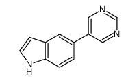5-pyrimidin-5-yl-1H-indole Structure