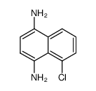 5-chloro-naphthalene-1,4-diyldiamine结构式