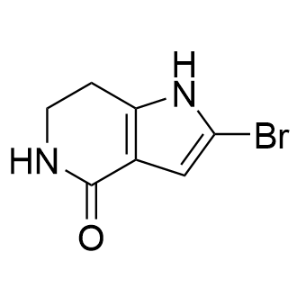 2-Bromo-1,5,6,7-tetrahydro-4H-pyrrolo[3,2-c]pyridin-4-one Structure