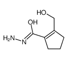 1-Cyclopentene-1-carboxylic acid,2-(hydroxymethyl)-,hydrazide Structure
