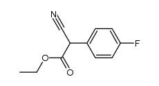 2-氰基-2-(4-氟苯基)乙酸乙酯结构式