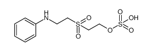 sulfuric acid mono-[2-(2-phenylamino-ethanesulfonyl)-ethyl] ester结构式