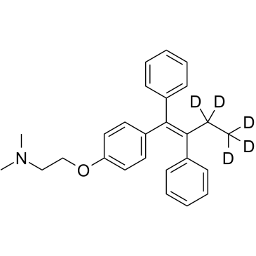 Tamoxifen-d5 Structure