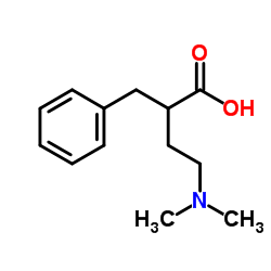 α-[2-(二甲基氨基-d6)乙基]氢化肉桂酸结构式