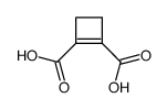 1-Cyclobutene-1,2-dicarboxylic acid Structure