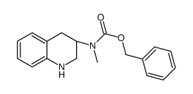 (R)-苄基甲基(1,2,3,4-四氢喹啉-3-基)氨基甲酸酯结构式