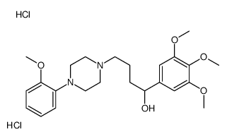 4-[4-(2-methoxyphenyl)piperazin-1-yl]-1-(3,4,5-trimethoxyphenyl)butan-1-ol,dihydrochloride结构式