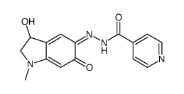 N-[(Z)-(3-hydroxy-1-methyl-6-oxo-2,3-dihydroindol-5-ylidene)amino]pyridine-4-carboxamide Structure