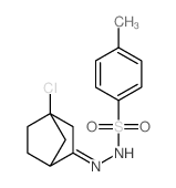 Benzenesulfonicacid, 4-methyl-, 2-(4-chlorobicyclo[2.2.1]hept-2-ylidene)hydrazide结构式