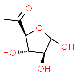 6-Deoxy-D-arabino-5-hexosulofuranose结构式