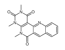 2,4,5-trimethyl-1,2,3,4,5,6-hexahydrobenzo[b]pyrimido[4,5-h][1,6]naphthyridine-1,3,6-trione结构式