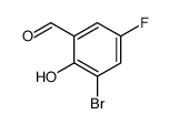 3-溴-5-氟-2-羟基苯甲醛结构式