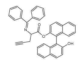 2'-hydroxy-[1,1'-binaphthalen]-2-yl 2-((diphenylmethylene)amino)pent-4-ynoate Structure