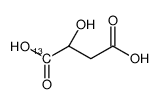 L-羟基丁二酸-1-13C结构式