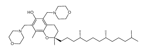 (2R,4'R,8'R)-5,7-bis(morpholinomethyl)-δ-tocopherol Structure