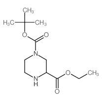 1-Tert-Butyl 3-Ethyl Piperazine-1,3-Dicarboxylate Structure