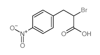 2-bromo-3-(4-nitrophenyl)propanoic acid结构式