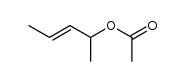 rac-1,3-dimethyl-3-acetoxyprop-1-ene结构式