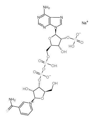 硫代辅酶腺嘌呤二核苷磷酸钠结构式