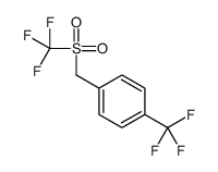 1-(trifluoromethyl)-4-(trifluoromethylsulfonylmethyl)benzene Structure