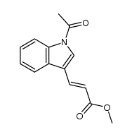 (E)-methyl 3-(1-acetyl-1H-indol-3-yl)acrylate结构式