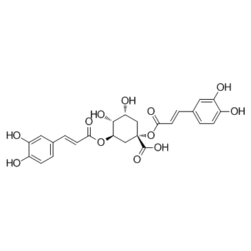 1,3-Dicaffeoylquinic acid Structure