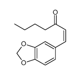1-(3,4-Methylenedioxyphenyl)-1-hepten-3-one结构式