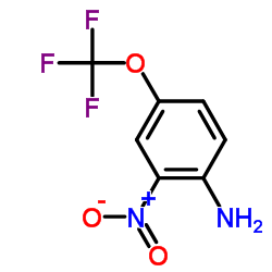 2-硝基-4-(三氟甲氧基)苯胺结构式