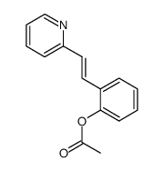 (E)-2-[2-(pyridin-2-yl)vinyl]phenyl acetate Structure