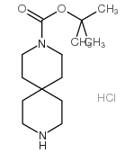 3-Boc-3,9-二氮杂螺[5.5]十一烷盐酸盐结构式
