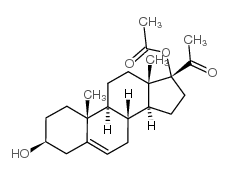 17Alpha-羟基孕烯醇酮-17-乙酸酯结构式
