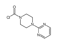 4-PYRIMIDIN-2-YL-PIPERAZINE-1-CARBONYL CHLORIDE结构式