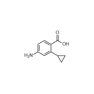 4-氨基-2-环丙基苯甲酸结构式