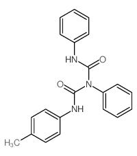 Imidodicarbonicdiamide, N-(4-methylphenyl)-N',2-diphenyl-结构式