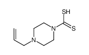 4-prop-2-enylpiperazine-1-carbodithioic acid结构式