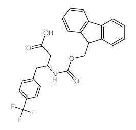 Fmoc-(R)-3-Amino-4-(4-trifluoromethyl-phenyl)-butyric acid Structure