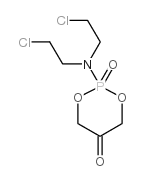 4H-1,3,2-Oxazaphosphorin-4-one,2-[bis(2-chloroethyl)amino]tetrahydro-, 2-oxide结构式