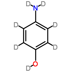 4-(2H2)Amino(O-2H5)phenol Structure