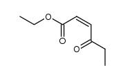 (Z)-ethyl 4-oxohex-2-enoate结构式
