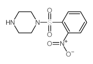 1-[(2-硝基苯基)磺酰基]哌嗪结构式