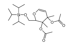 3,4-二-O-乙酰基-6-O-(三异丙基硅基)-D-葡烯糖结构式